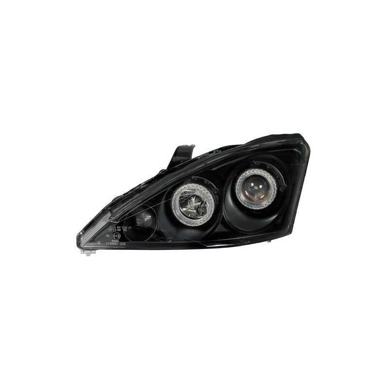 Coppia fanali anteriori Angel-Eyes - Ford Focus (10 00-12 04) - Nero