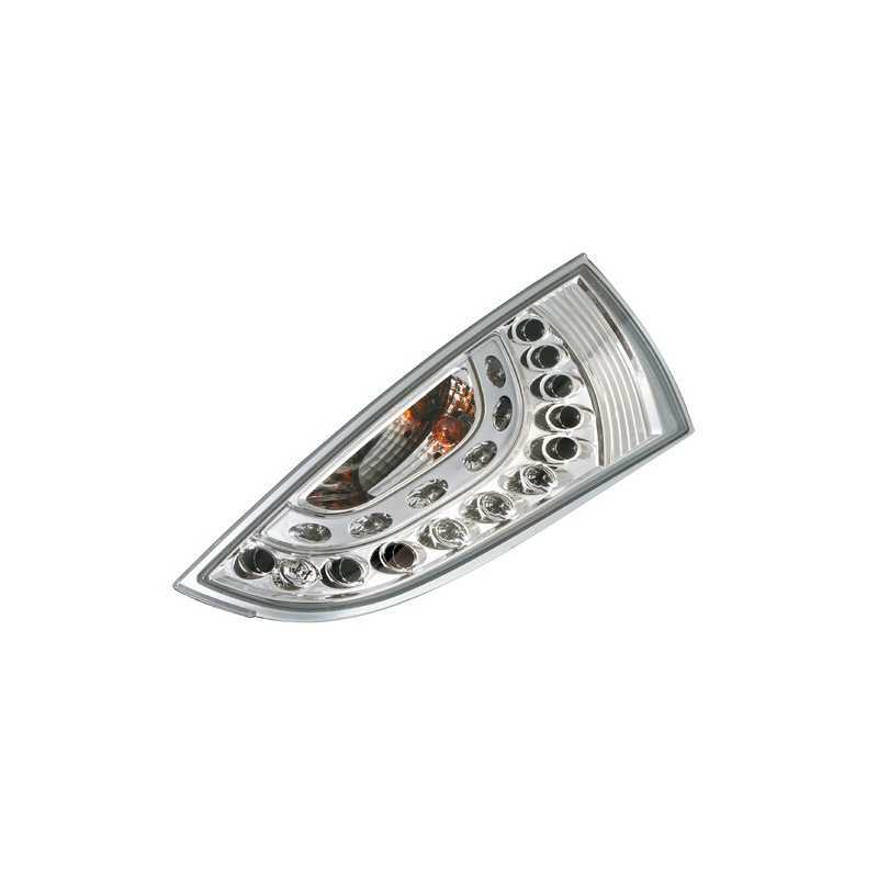 Coppia fanali posteriori LED - Ford Focus 3 5 porte (10 98-12 04) - Cromo