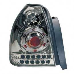 Coppia fanali posteriori LED - Honda Civic 3 porte (11 95-2 01) - Cromo