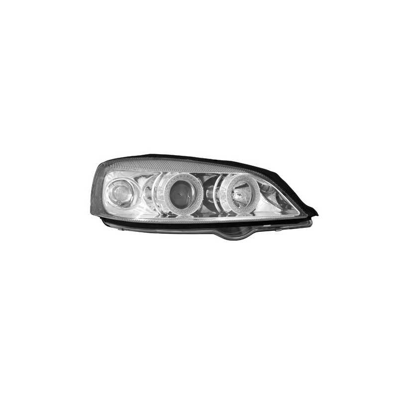 Coppia fanali anteriori Angel-Eyes - Opel Astra G 3 5 porte (2 98-3 04) - Cromo