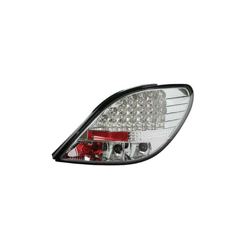 Coppia fanali posteriori LED - Peugeot 207 (5 06 ) - Cromo