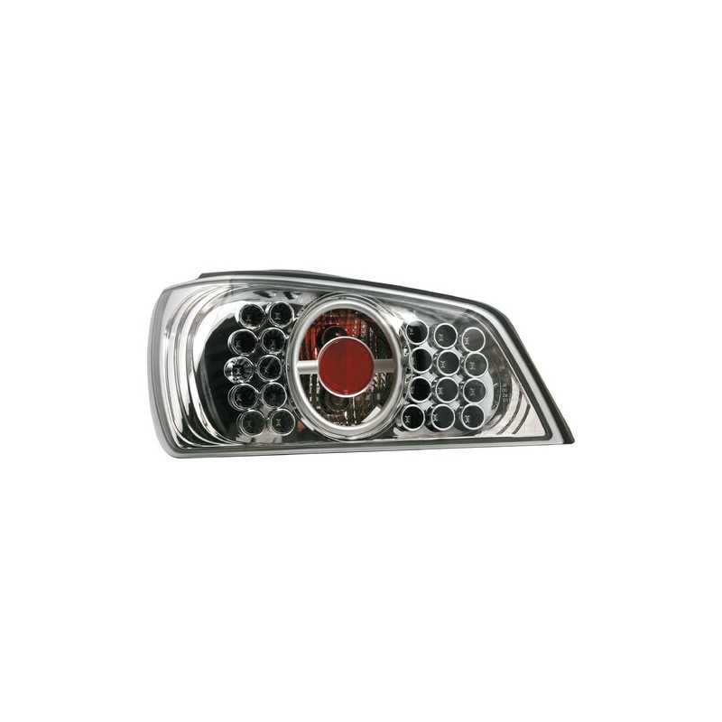 Coppia fanali posteriori LED - Peugeot 306 (5 93-7 01) - Cromo