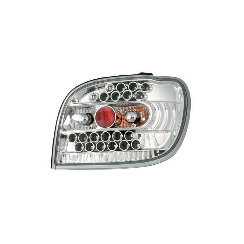Coppia fanali posteriori LED - Toyota Yaris (4 99 12 05) - Cromo