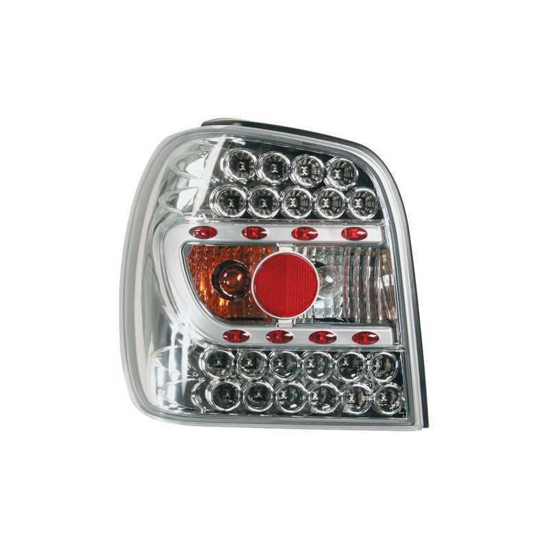 Coppia fanali posteriori LED - VW Polo (9 94-10 99) - Cromo