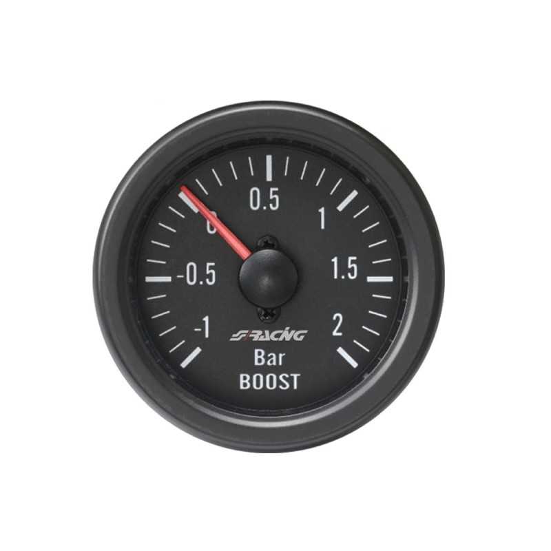 Manometro pressione turbo Black line