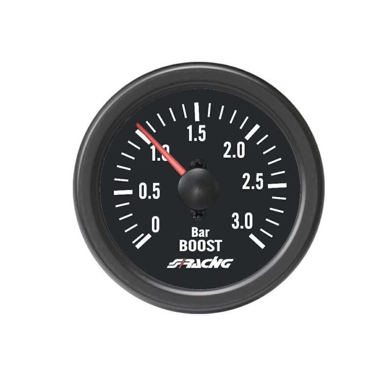 Manometro pressione turbo 3 BAR Black line