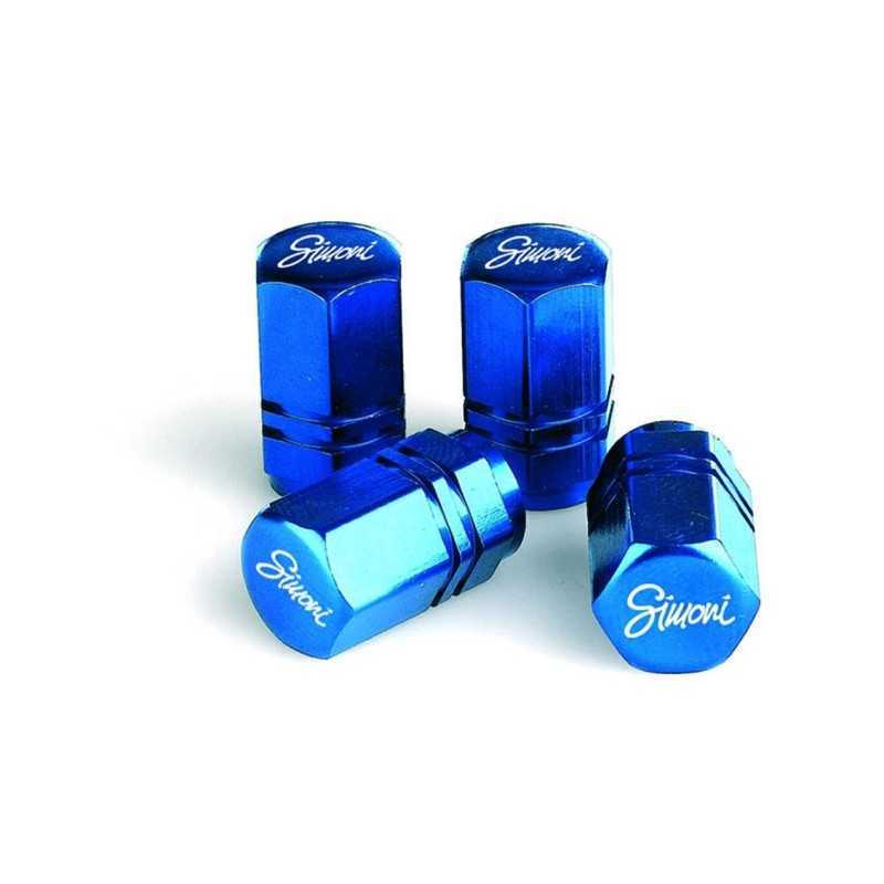 Cappucci valvola Hexagonal Blue