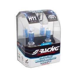 H11 Crystal White Racing alogena