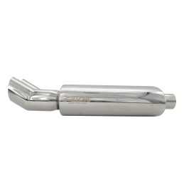 Marmitta rotonda doppia DTM acciaio inox