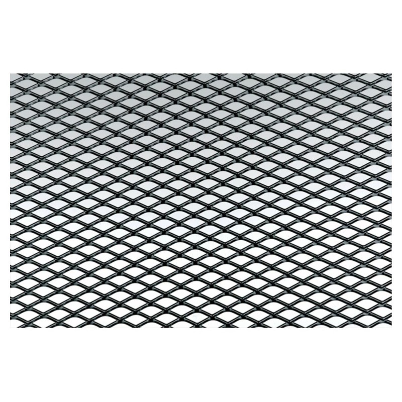 Griglia alluminio nero 125x20 maglia stretta