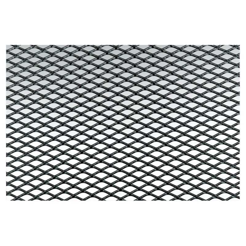 Griglia alluminio nero 125x20 maglia stretta