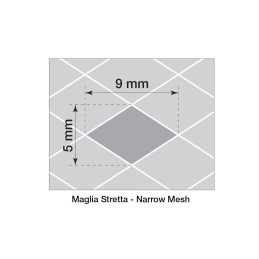 Griglia alluminio nero 100x30 cm maglia stretta