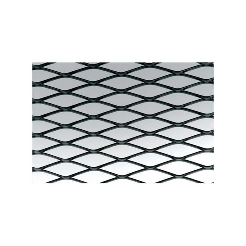 Griglia alluminio nero 100x30 cm maglia larga