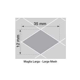 Griglia alluminio nero 100x30 cm maglia larga