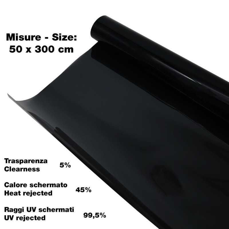 Pellicola vetri Black 50x300 cm