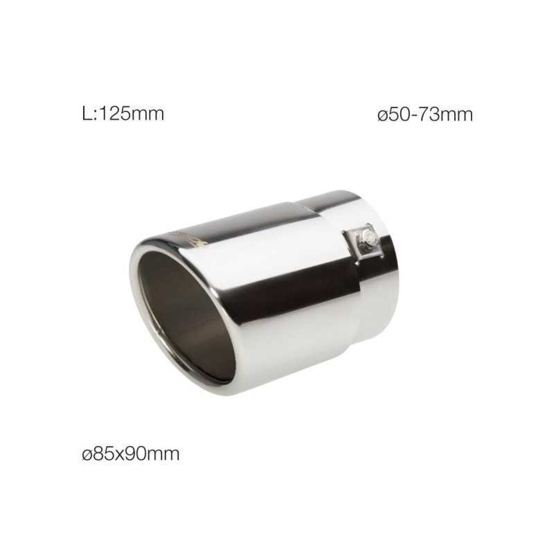 Terminale ovale inclinato acciaio inox
