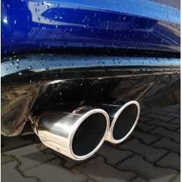 Terminale rotondo doppio inclinato acciaio inox