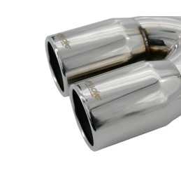 Terminale rotondo doppio acciaio inox