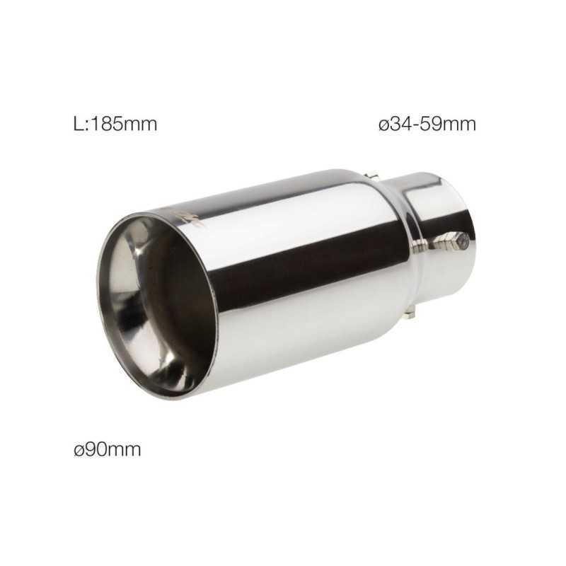 Terminale rotondo acciaio inox