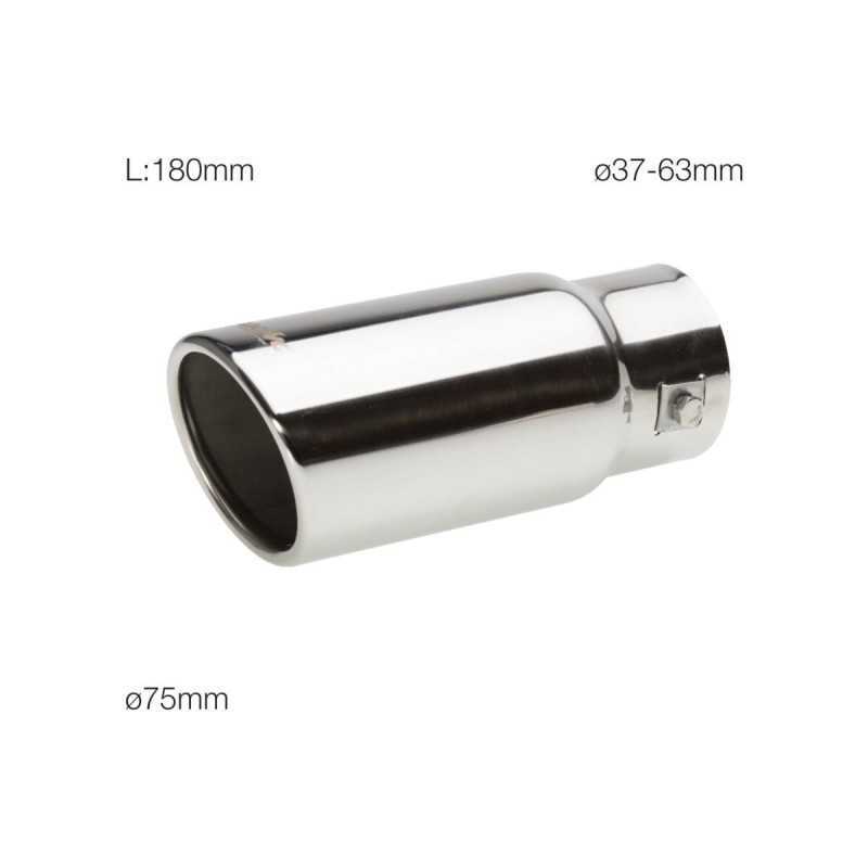 Terminale rotondo inclinato acciaio inox