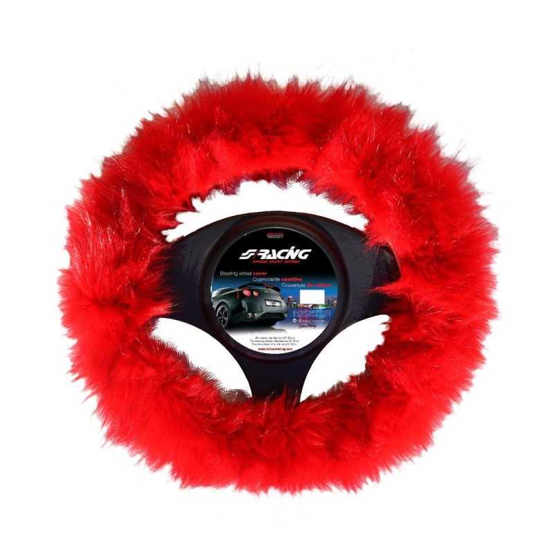 Coprivolante Fluffy Fur rosso