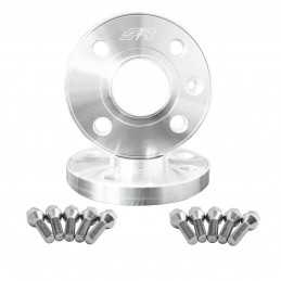 2 distanziali alluminio 16mm 4x108 65,1 con bulloneria