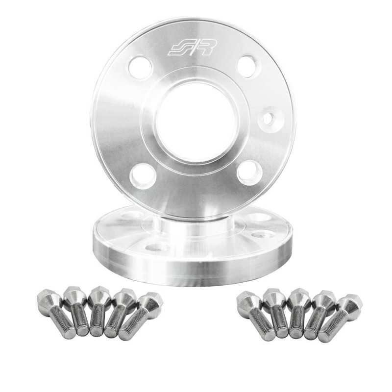 2 distanziali alluminio 16mm 4x100 mozzo 56,1 con bulloneria