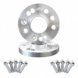 2 distanziali alluminio 18mm 5x112 con bulloneria sferica