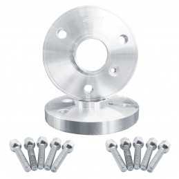2 distanziali alluminio 17mm 3x112 con bulloneria