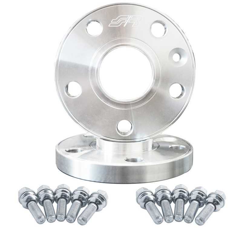 2 distanziali alluminio 5mm 5x130 con bulloneria