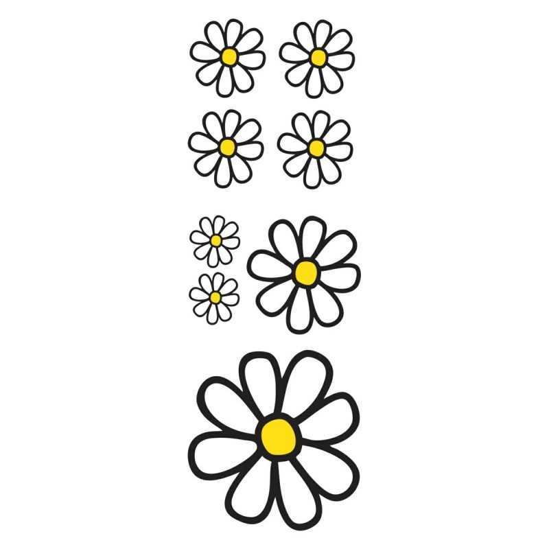 Adesivo 8 margherite