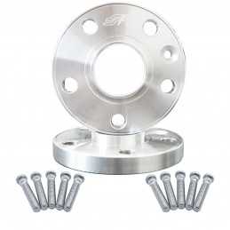 2 distanziali alluminio 20mm 5x114,3 mozzo 67,1 con bulloneria