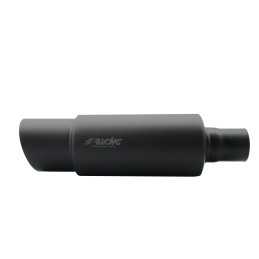 Marmitta rotonda inclinata acciaio inox nero