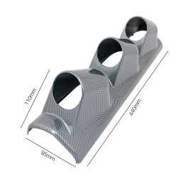 Portastrumenti verticale 3 fori carbon look