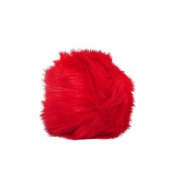 Copripomello Fluffy Fur rosso