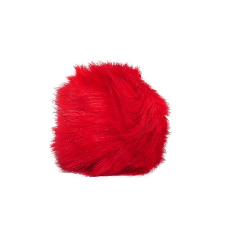 Copripomello Fluffy Fur rosso