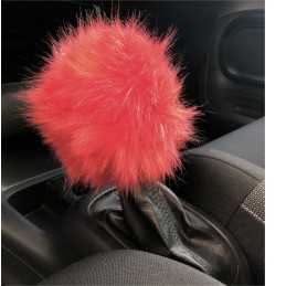 Copripomello Fluffy Fur rosso