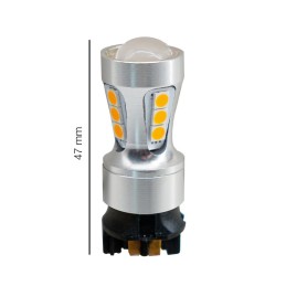 PW-24W Head Led lenticolare 18 led arancio 3030SMD