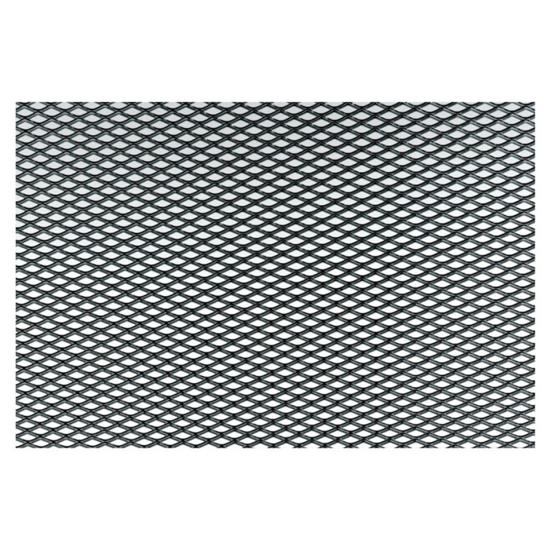 Griglia alluminio nera 110x20cm maglia stretta