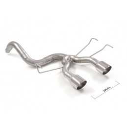 Tubo posteriore Gr. N inox con terminali rotondi centrali 2 / 102 mm Sport Line Linea maggiorata diametro 63,5 mm&nbsp;