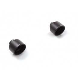 Terminale inox rotondo 2 / 129 mm Sport Line Black&nbsp; Da montare in coppia con 50.0748.40 / 50.0772.40 / 50.0793.40