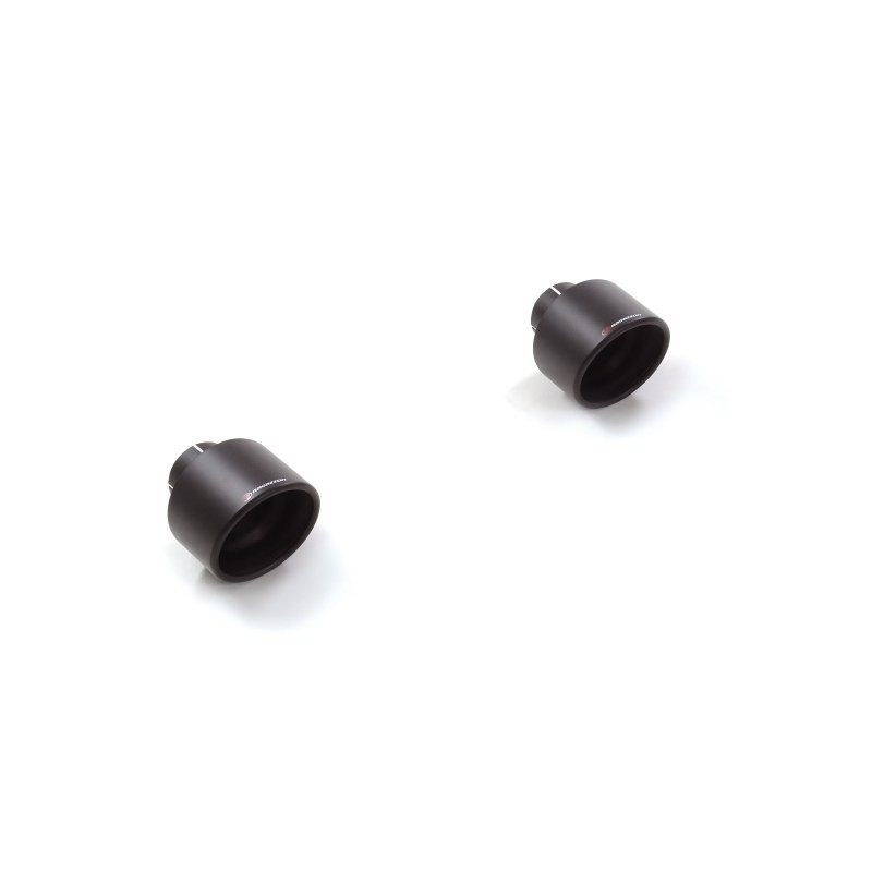 Terminale inox rotondo 2 / 129 mm Sport Line Black&nbsp; Da montare in coppia con 50.0748.40 / 50.0772.40 / 50.0793.40