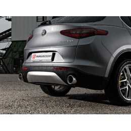 Terminale inox rotondo 2 / 129 mm Sport Line Black&nbsp; Da montare in coppia con 50.0748.40 / 50.0772.40 / 50.0793.40