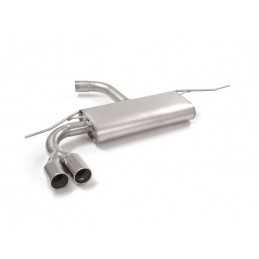Posteriore inox con terminali rotondi 2x80 mm sfalsati