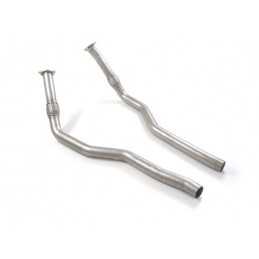 Tubi anteriori Gr.N senza silenziatori inox&nbsp;&nbsp;&nbsp; Linea maggiorata diametro 70 mm