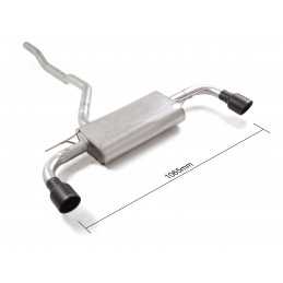 Posteriore inox sdoppiato con terminali rotondi 2 / 102 mm Sport Line Black&nbsp;&nbsp;