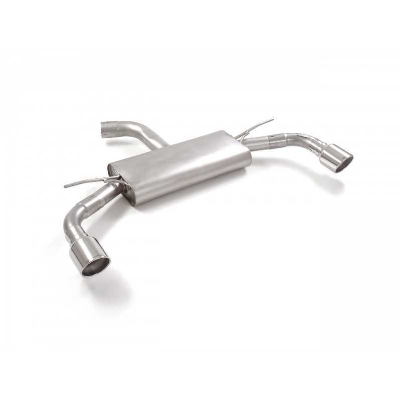 Posteriore inox sdoppiato con terminali rotondi 4 / 102 mm Sport Line Linea maggiorata diametro 70 mm