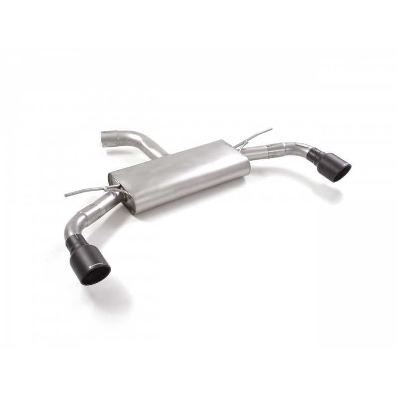 Posteriore inox sdoppiato con terminali rotondi 2 / 102 mm Sport Line Black&nbsp;&nbsp; Linea maggiorata diametro 70 mm