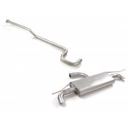 Tubo centrale Gr.N senza silenziatore inox + Posteriore inox sdoppiato