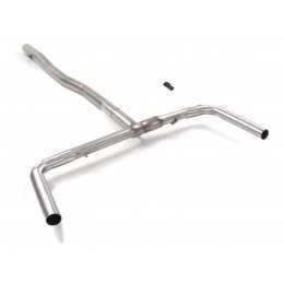 Tubo posteriore Gr. N inox sdoppiato per terminali estetici originali Linea maggiorata diametro 76 mm